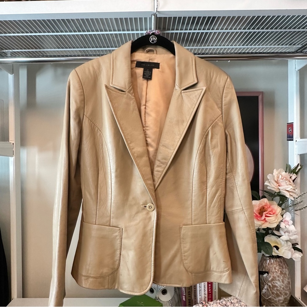 Vintage Limited Leather Blazer Size 4